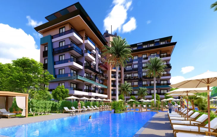 Life Is Meaningful At The Beaches, Own Modern Apartments For Sale in Alanya