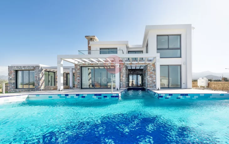 Three, Five And Six Bedroom Furnished Beachfront Luxury Villas For Sale in Northern Cyprus