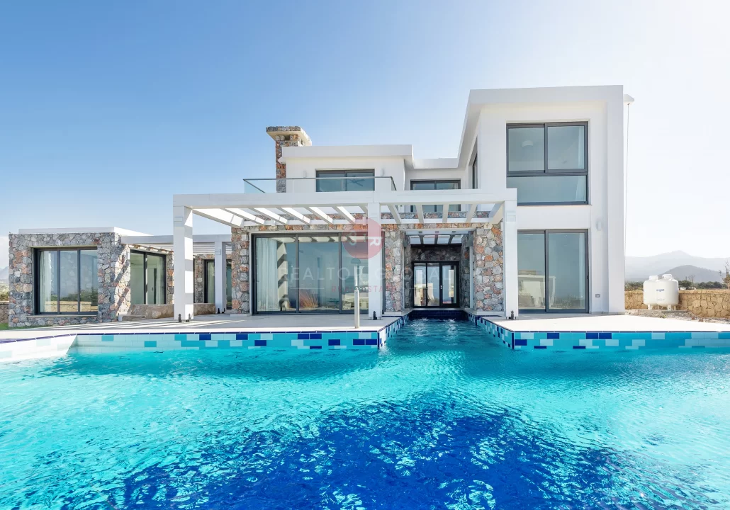 Three, Five And Six Bedroom Furnished Beachfront Luxury Villas For Sale in Northern Cyprus