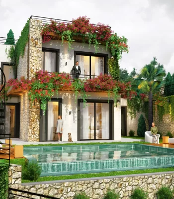 2+1 Villas With Terraces For Sale In Mugla - Luxury Duplex Comfort!