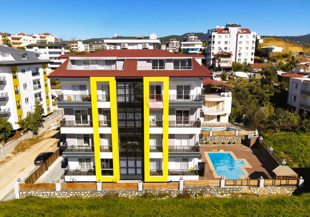 Alanya'da Satılık Daireler 1+1 ve Denize 1 Km Mesafede