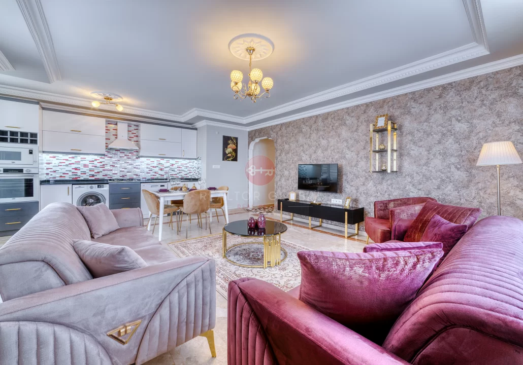 Fall in Love With Your Furnished Three-Bedroom Apartment For Sale in Alanya