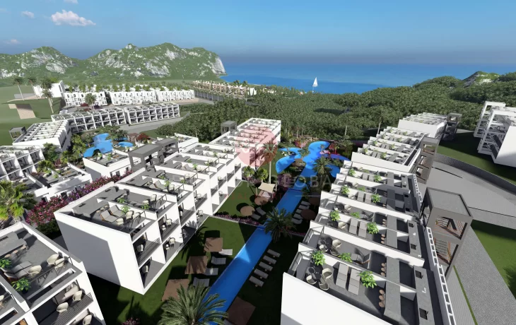 Luxuriöse 2+1 Wohnungen mit Penthouse-Lebensstil zum Verkauf in Nordzypern