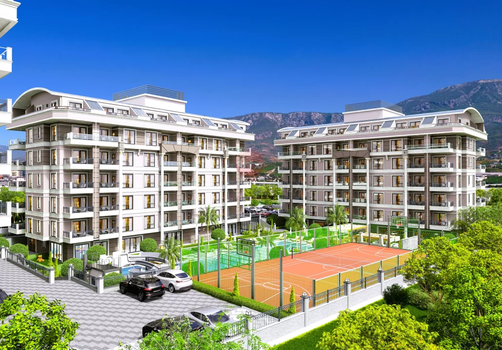For Sale Apartments İn Alanya Bring Together Attic Floor Privileges in Different Square Meters