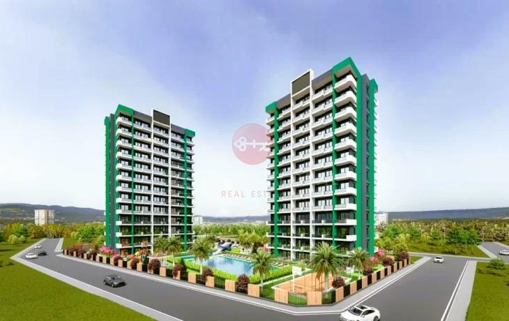 Apartments for Sale in Mersin, Exclusive 1+1 Options with Different Square Meters!