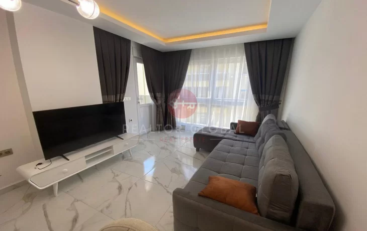 Two-bedroom Furnished Apartment With Sea View in Mahmutlar