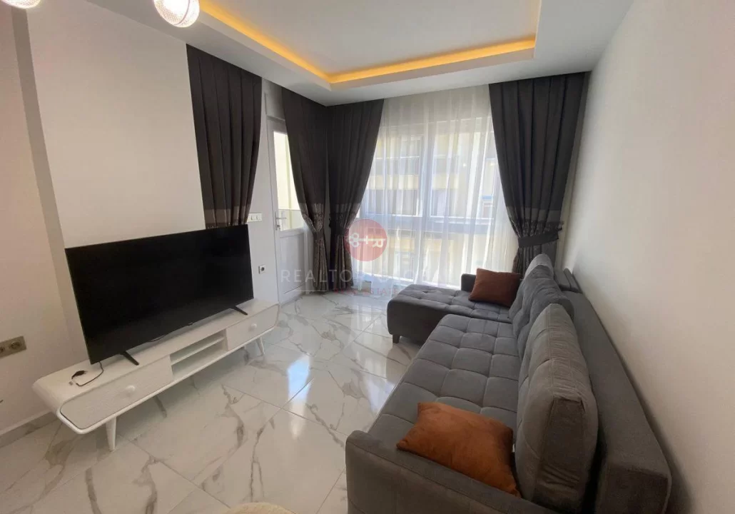 Two-bedroom Furnished Apartment With Sea View in Mahmutlar