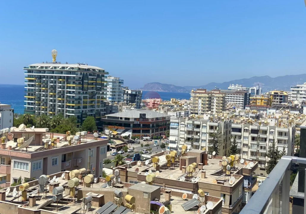Two-bedroom Furnished Apartment With Sea View in Mahmutlar