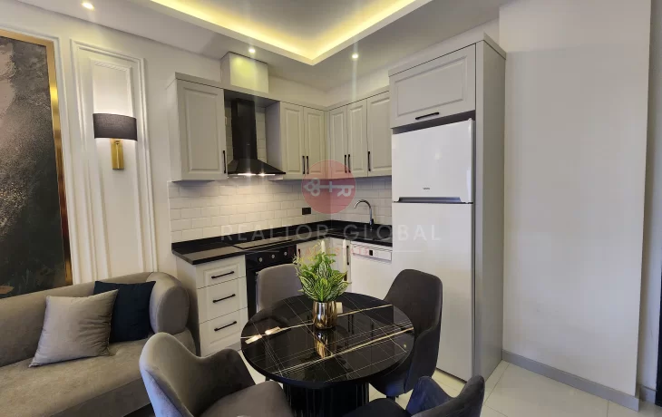 Möblierte 1-Zimmer-Wohnung mit besonderem Design in Oba zu verkaufen