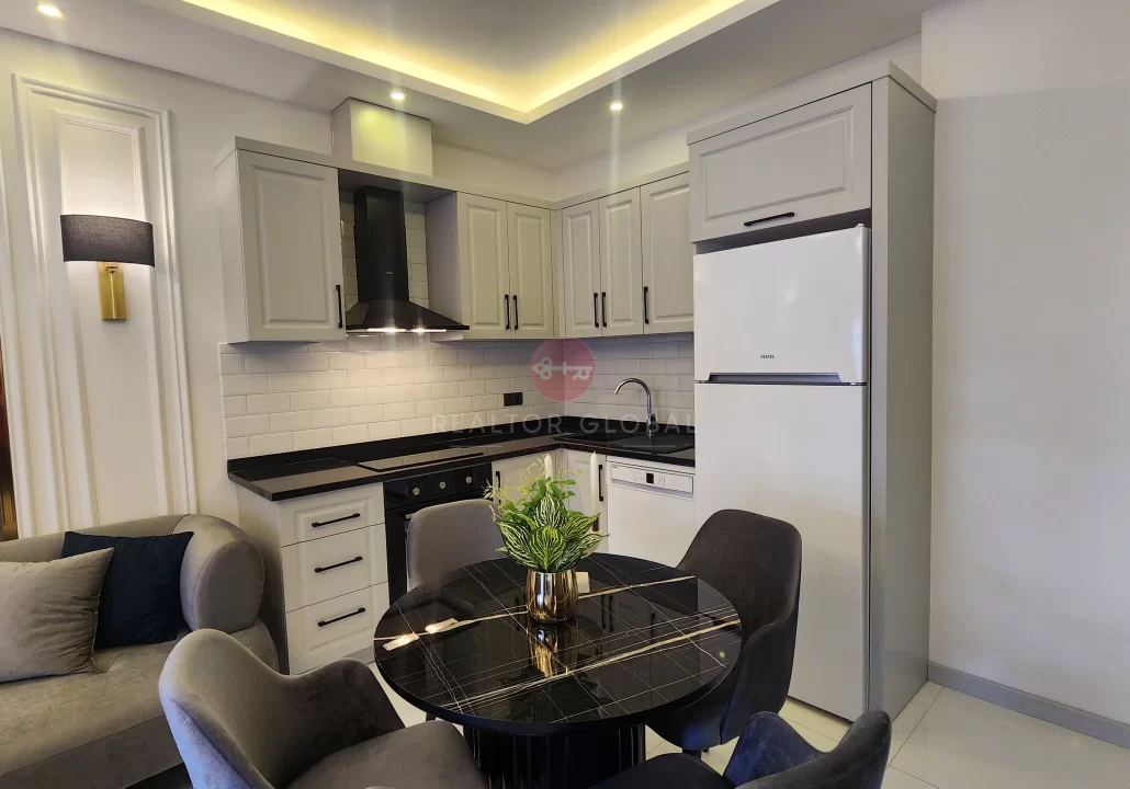 Möblierte 1-Zimmer-Wohnung mit besonderem Design in Oba zu verkaufen