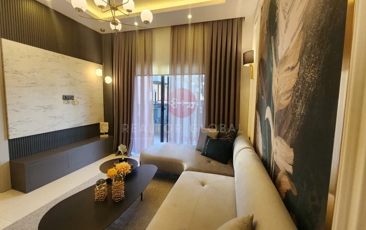 Möblierte 1-Zimmer-Wohnung mit besonderem Design in Oba zu verkaufen