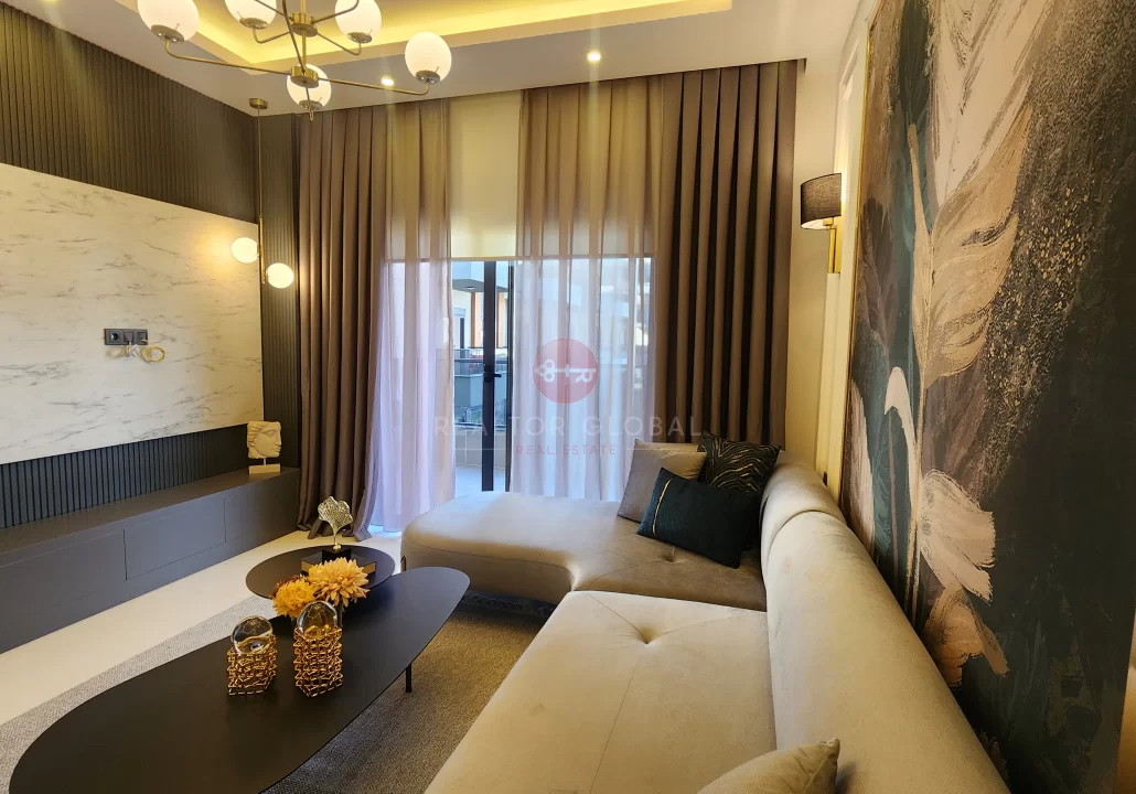 Möblierte 1-Zimmer-Wohnung mit besonderem Design in Oba zu verkaufen