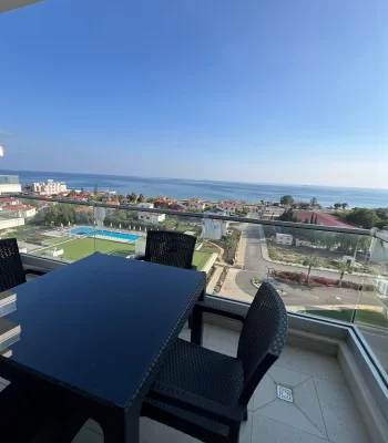 İskele, Kuzey Kıbrıs’ta deniz manzaralı satılık stüdyo daire
