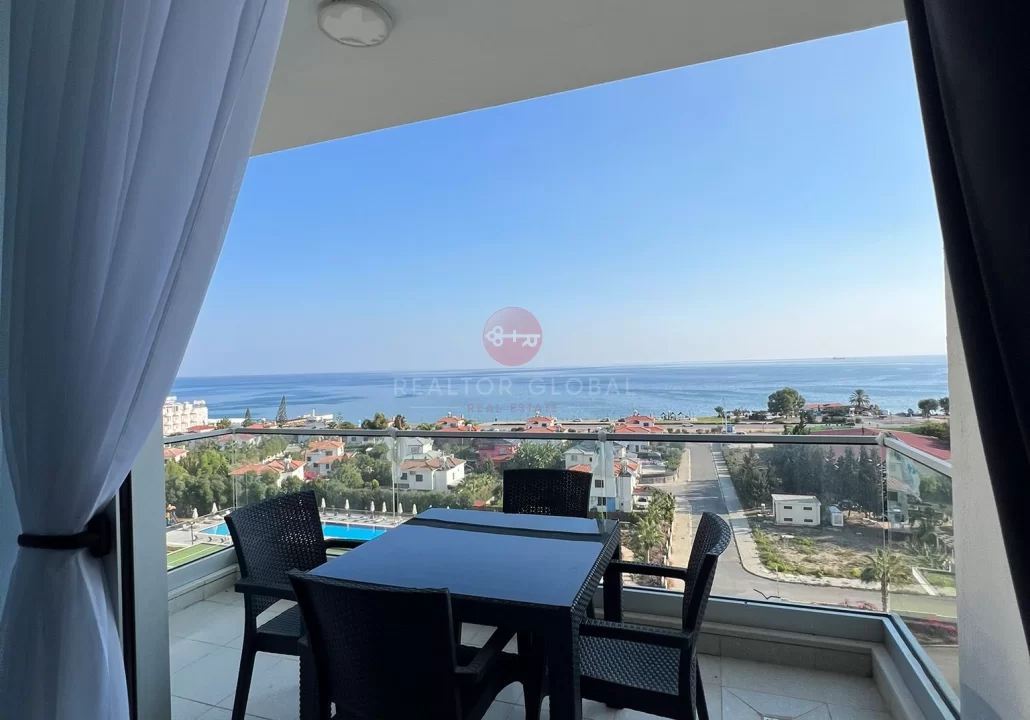Studio apartment with sea view for sale in İskele, Northern Cyprus