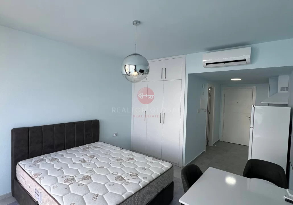 Studio apartment with sea view for sale in İskele, Northern Cyprus