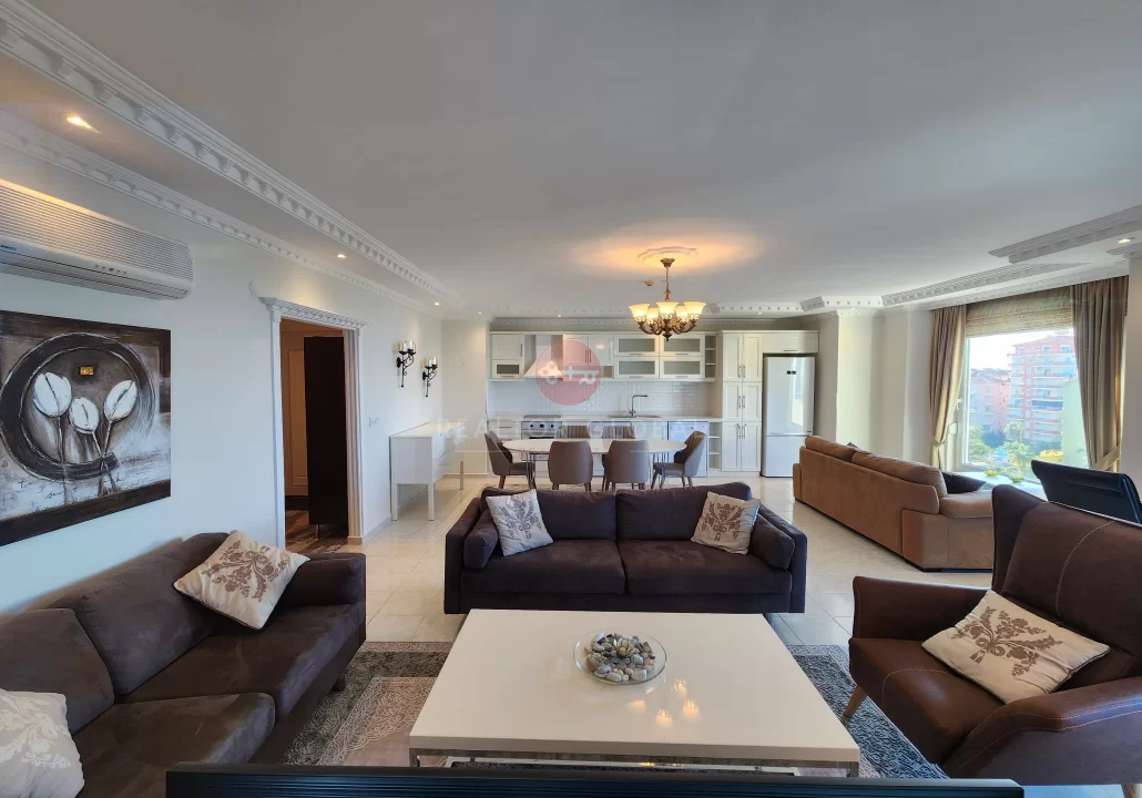 Panoramic Sea View 2+1 Luxury Apartment For Sale in Mahmutlar
