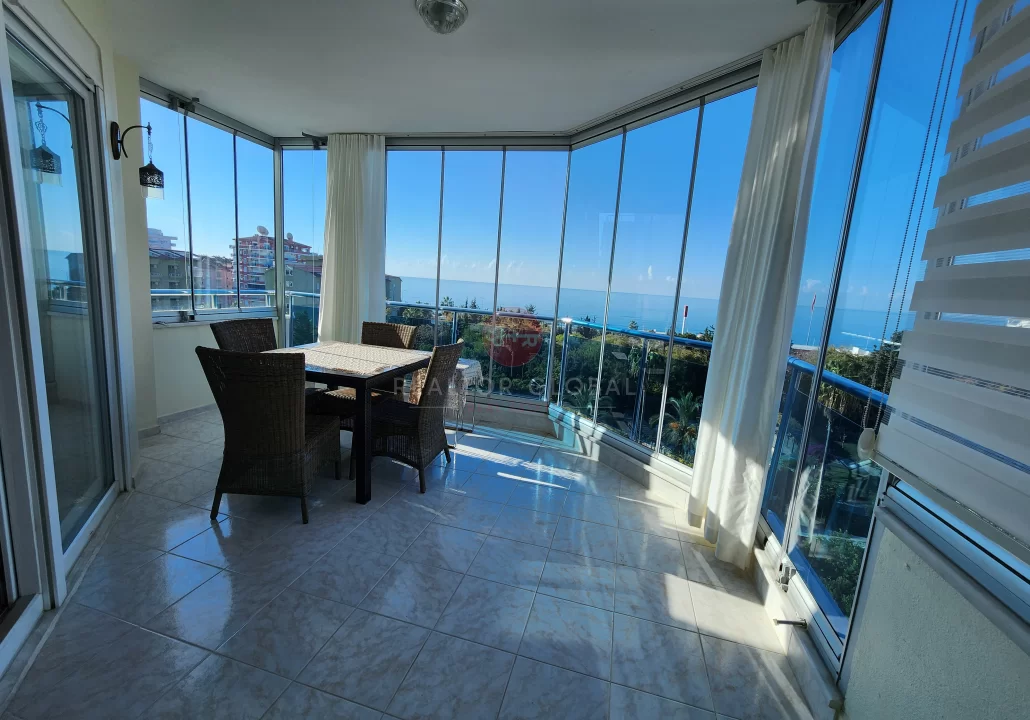 Panoramic Sea View 2+1 Luxury Apartment For Sale in Mahmutlar