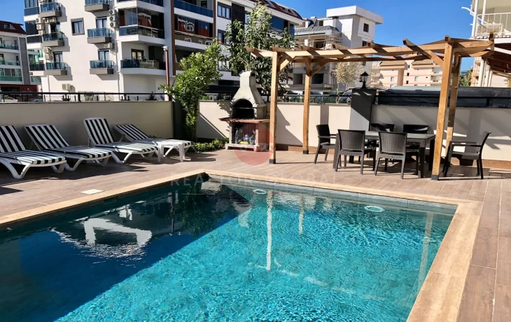 Šik Preprodaja 1-sobni stan na prodaju u Oba, Alanya