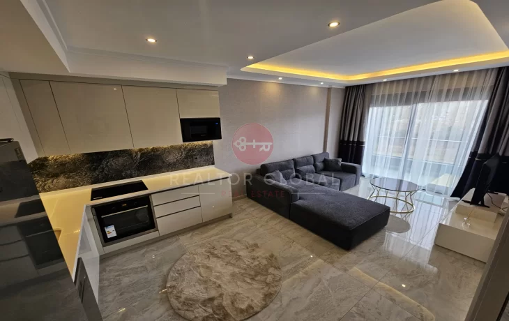 Luxuriöse, voll möblierte Ein-Zimmer-Wohnung zum Verkauf in Oba