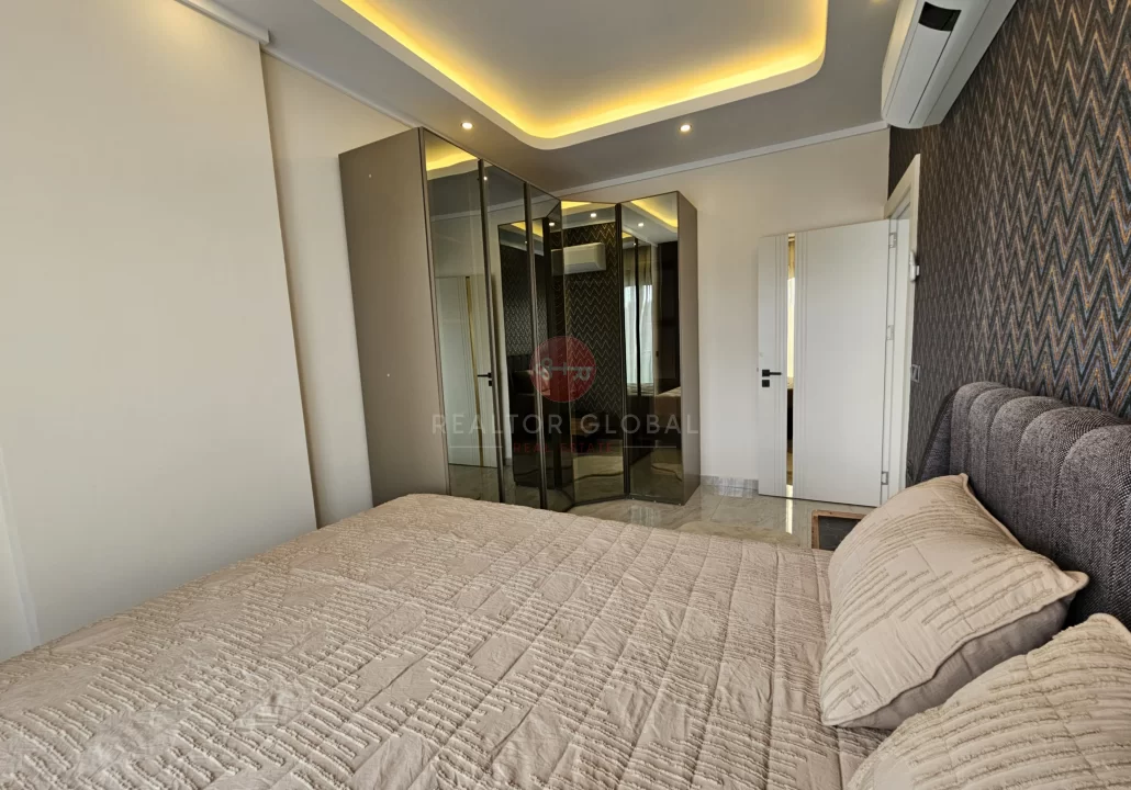 Luxuriöse, voll möblierte Ein-Zimmer-Wohnung zum Verkauf in Oba