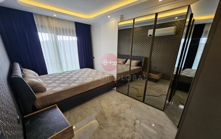 Luxuriöse, voll möblierte Ein-Zimmer-Wohnung zum Verkauf in Oba