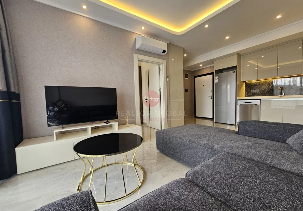 Luxuriöse, voll möblierte Ein-Zimmer-Wohnung zum Verkauf in Oba