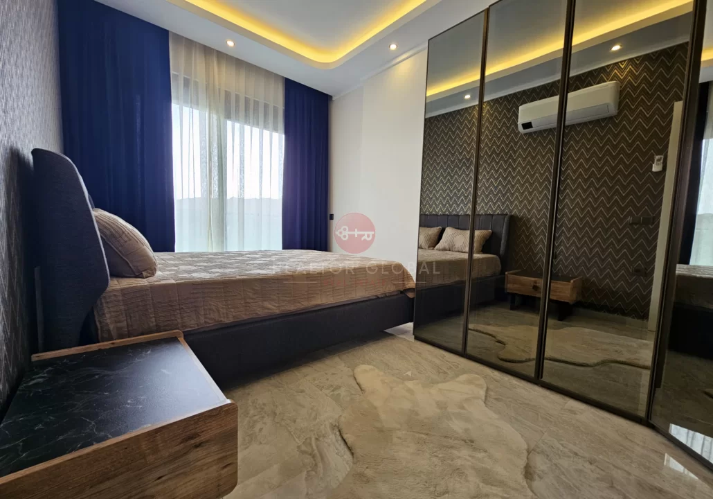 Luxuriöse, voll möblierte Ein-Zimmer-Wohnung zum Verkauf in Oba