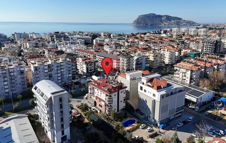 Prostrani trosobni penthouse s tradicionalnim šarmom u Obi, Alanja
