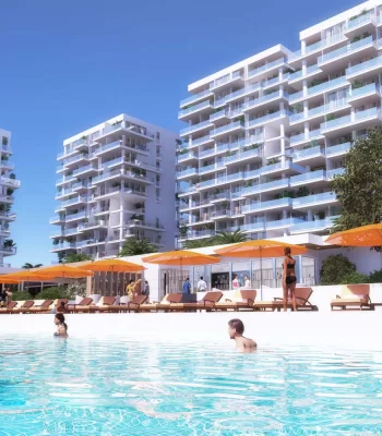 Furnished sea view 2 bedroom apartment for sale in İskele
