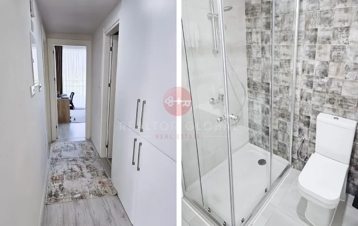 İskele'de Eşyalı ve Deniz Manzaralı 2+1 Satılık Daire