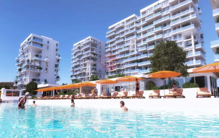 İskele'de Eşyalı ve Deniz Manzaralı 2+1 Satılık Daire