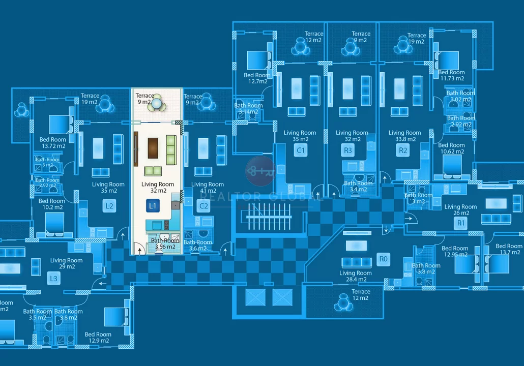 Affordable studio apartment for sale in ceasar blue residence