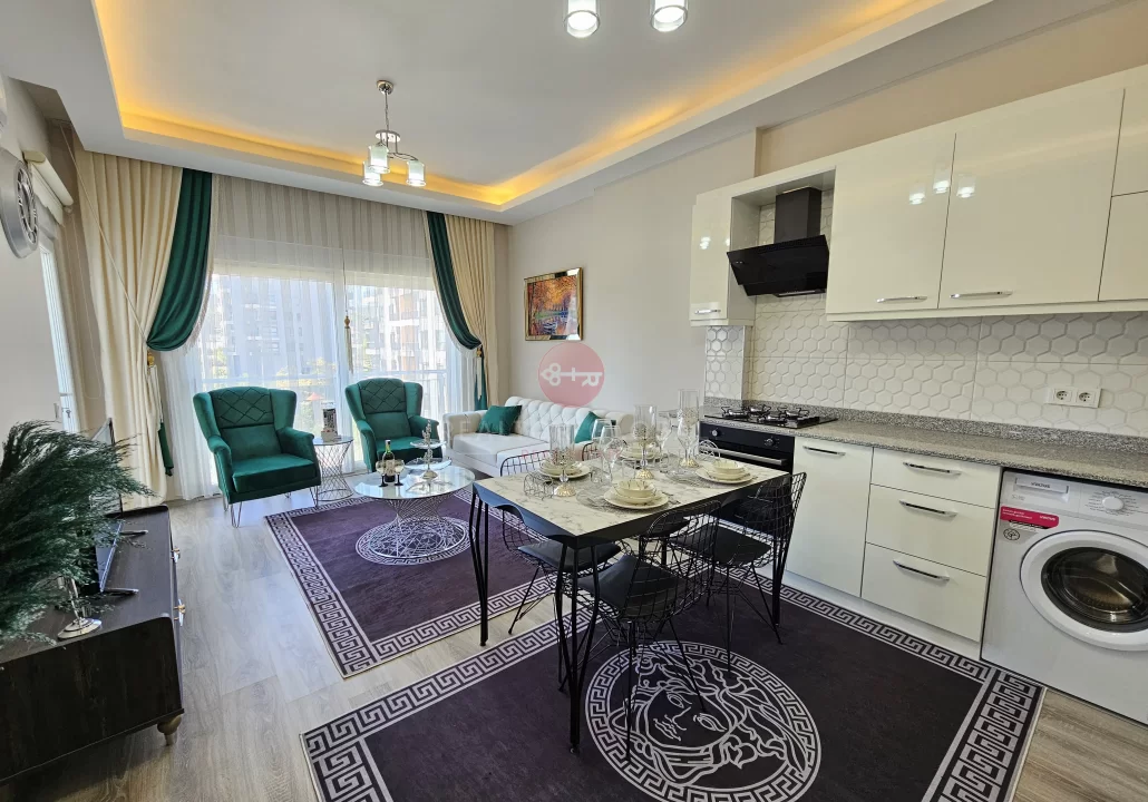 Modern Alanya Demirtaş 1+1 Havuzlu ve Spor Salonu Olan Satılık Daire