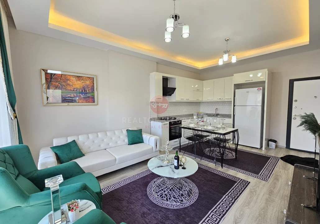 Modern Alanya Demirtaş 1+1 Havuzlu ve Spor Salonu Olan Satılık Daire