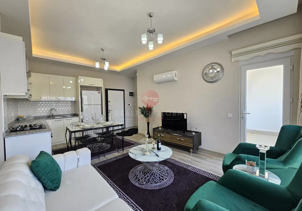 Modern Alanya Demirtaş 1+1 Havuzlu ve Spor Salonu Olan Satılık Daire