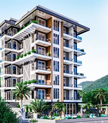 3. Projekt unserer exklusiven Suiten-Serie, Apartments mit Panorama-Meerblick zum Verkauf in Alanya