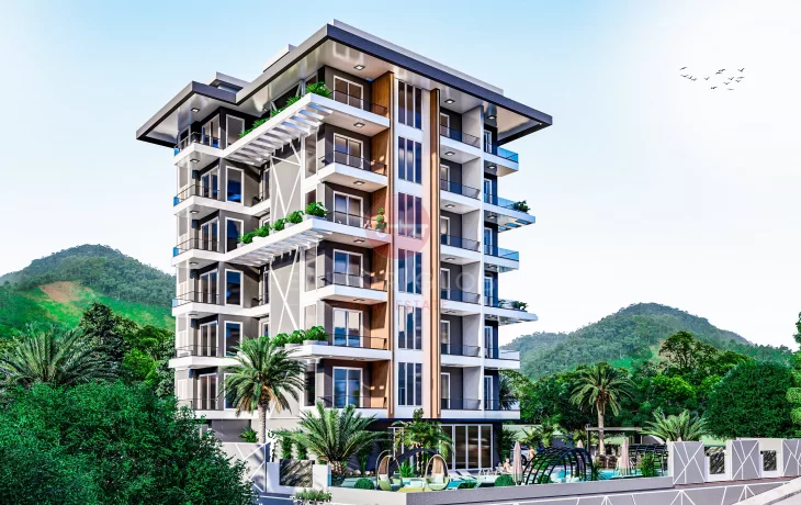 3rd Project of Our Exclusive Suites Series, Panoramic Sea View Apartments For Sale in Alanya