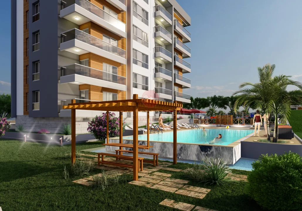 Friedensliebende Captive Modern Apartments zum Verkauf in Antalya