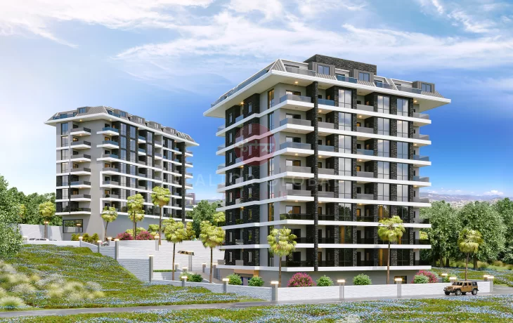 Moderne und geräumige Immobilienwohnungen zum Verkauf in Alanya
