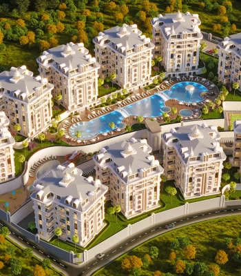 Apartments For Sale in Alanya in Installments in a New Complex with Luxurious Infrastructure