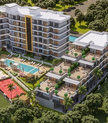 Real Estate Investment With Sea And Mountain Views A Two-Bedroom Apartment For Sale in Antalya