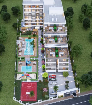 Wohnung zum Verkauf in Antalya, die Ihr Leben mit dem Strand integriert