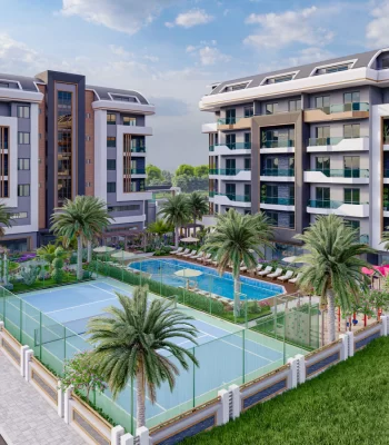 Wohnungen zum Verkauf in Alanya haben den Komfort und die Rentabilität in der Nähe der Strände