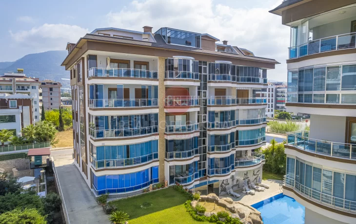 Beachfront Home, With Attention To Luxurious Details At The 2 Bedroom Apartment For Sale in Alanya