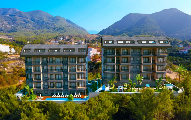 All Criteria of Modern and High Level of Comfort in Project Apartments For Sale in Alanya