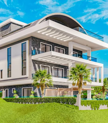 Vacation Like Life All Year Around Without The Bustle of The Resorts At Villa For Sale in Alanya