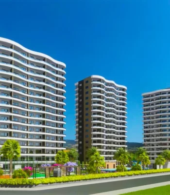 Auffälliges Design mit überlegener Qualität, moderne Wohnungen zum Verkauf in Mersin