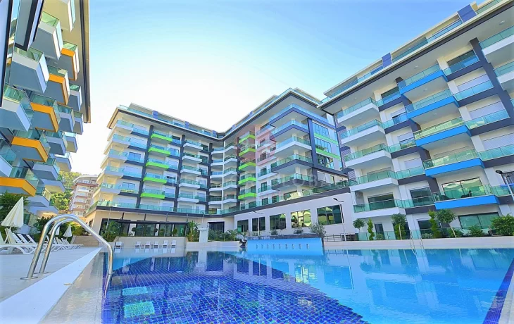 Own Citizenship,100m From The Beach Opportunity, A Luxury Three-Bedroom Apartment For Sale in Alanya