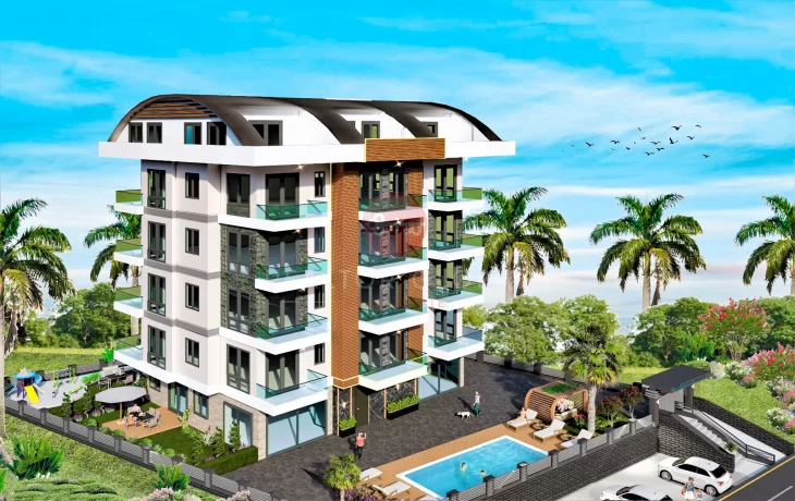 Investieren Sie in eine attraktive Lage, in der Nähe der Strände Wohnungen zum Verkauf in Alanya