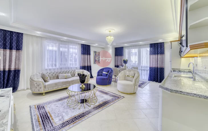 An Ideal Location 250 Meters To The Beach! Exclusive Two Bedrooms Apartment For Sale in Alanya